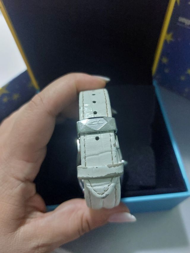 Orologio Chronotech bianco e argento