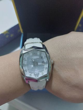 Orologio Chronotech bianco e argento