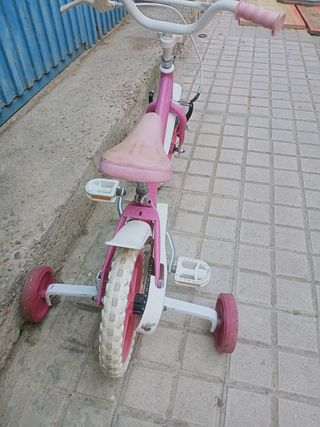 Bicicleta niña 12" con ruedines