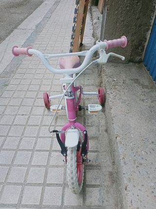 Bicicleta niña 12" con ruedines