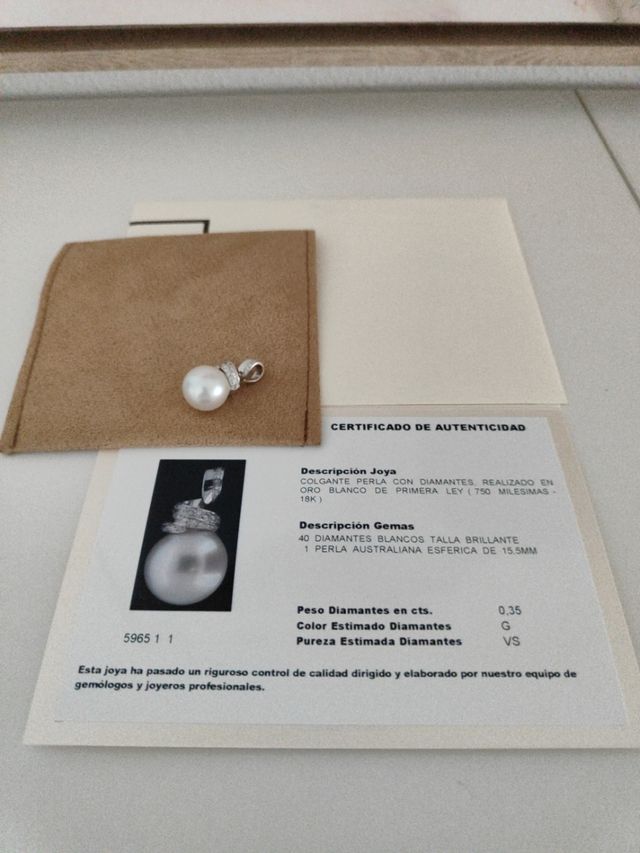 Colgante perla australiana 