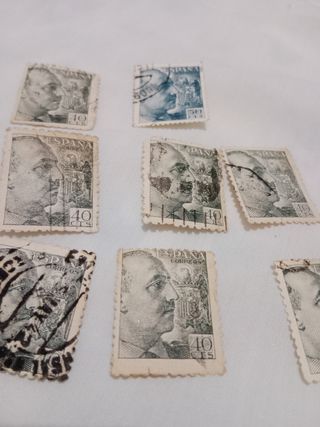8 Sellos España Franco