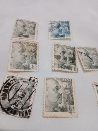 8 Sellos España Franco