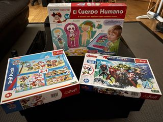 3 Puzzles: Cuerpo Humano, Paw Patrol, Avengers