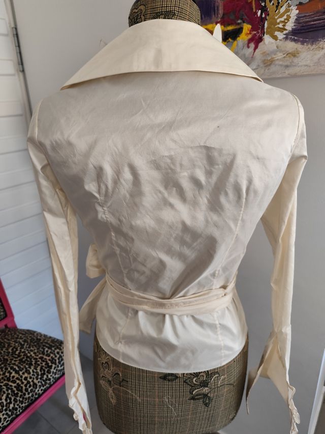 Blusa seda beige - Talla M