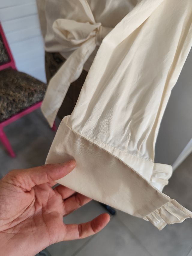 Blusa seda beige - Talla M