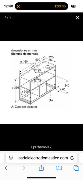 Campana Siemens Integrada L97BAM60
