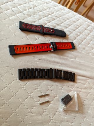 Correas reloj 22mm - Negro/Naranja