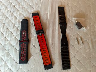 Correas reloj 22mm - Negro/Naranja