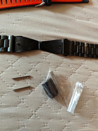 Correas reloj 22mm - Negro/Naranja