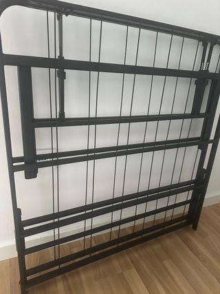 Somier plegable 90x190 - Metal negro
