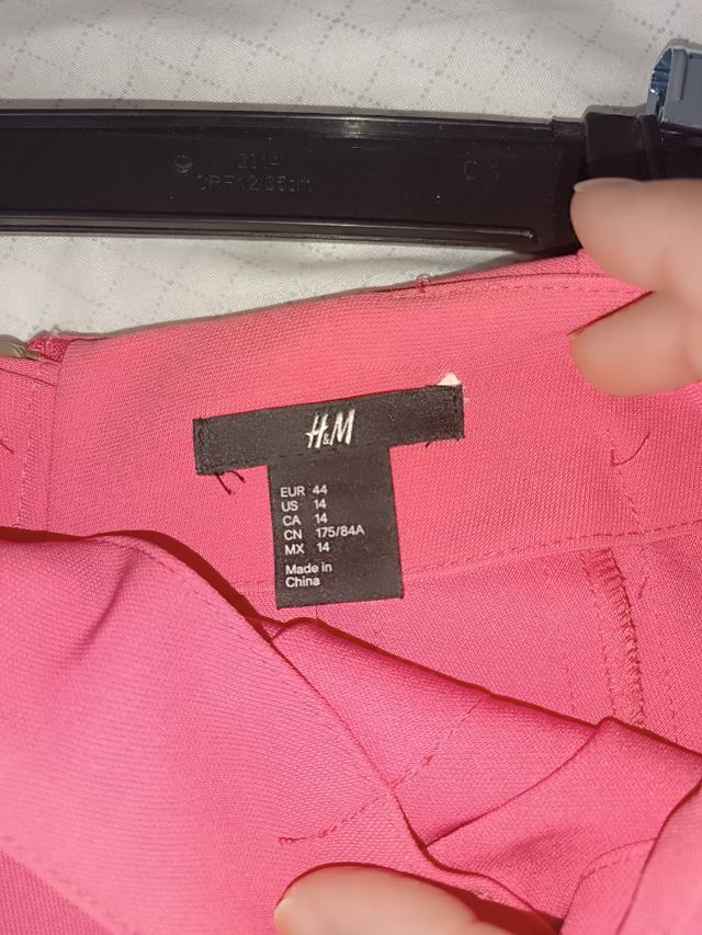 Falda plisada rosa t44