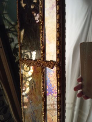 Espejo antiguo dorado