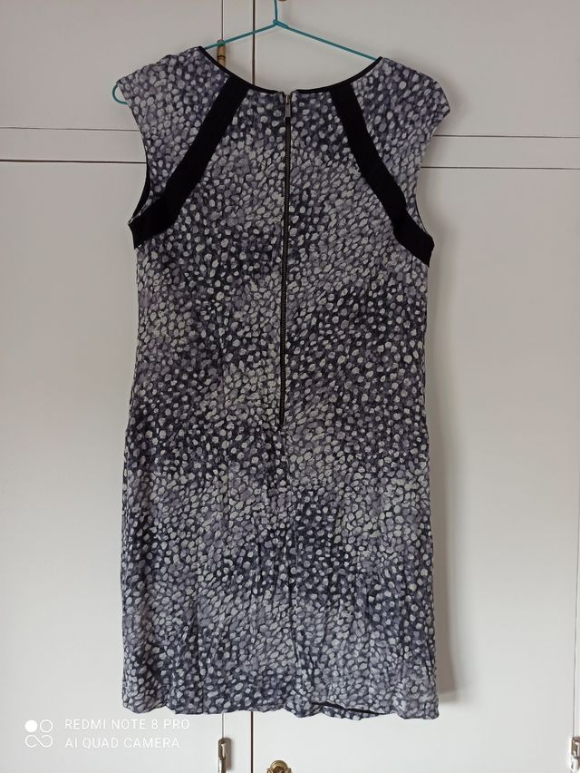 Vestido enagua Mango t. M grises