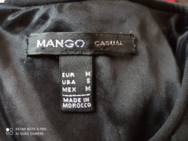 Vestido enagua Mango t. M grises