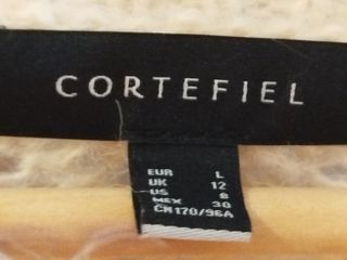 Jersey lana beige calado