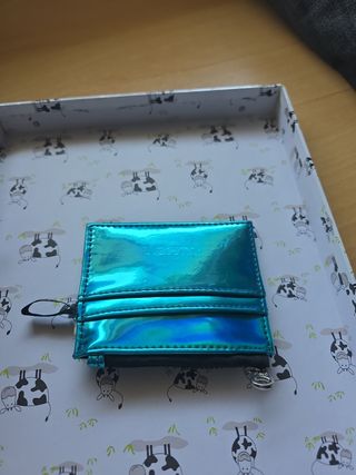 Monedero Pull&Bear turquesa