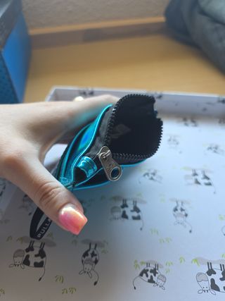 Monedero Pull&Bear turquesa