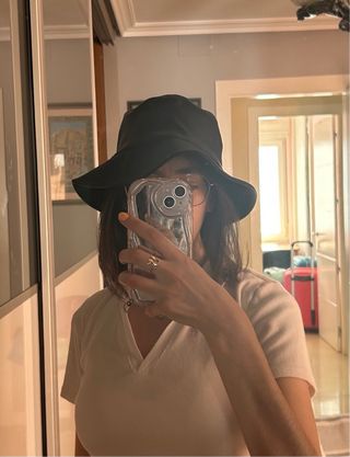 Gorro negro Pull&Bear - polipiel