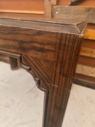 Mesilla madera marrón cuadrada