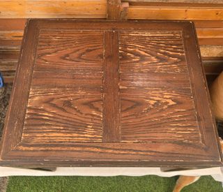 Mesilla madera marrón cuadrada