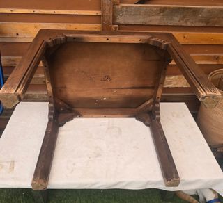 Mesilla madera marrón cuadrada