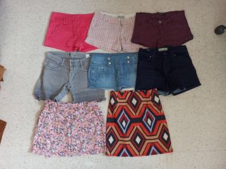Oferta!! Lote pantalones cortos y faldas verano