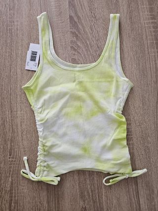 Camiseta Hollister verde tie-dye