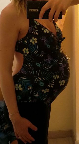 Costume intero Prenatal nero floreale