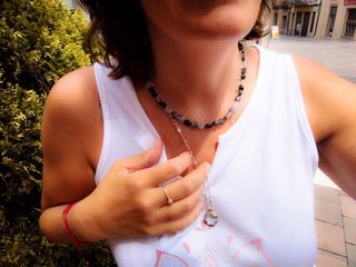 Collar y Pulsera Cuarzo Turmalina Negra
