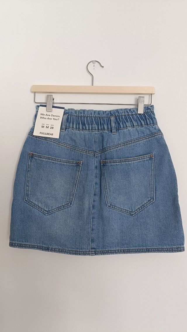 Minifalda vaquera Pull&Bear - cintura elástica