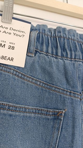 Minifalda vaquera Pull&Bear - cintura elástica