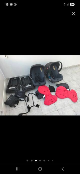 1 sillas de coche + base Isofix