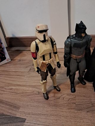 6 Figuras acción: Star Wars, Batman...