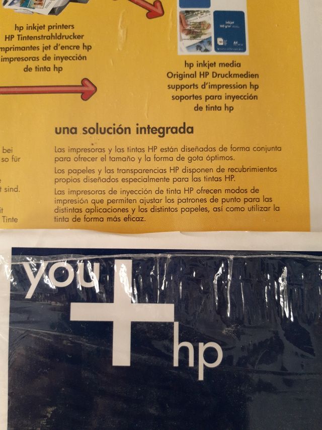 Papel HP original 2 paquetes 50 hojas tamaño DINA4