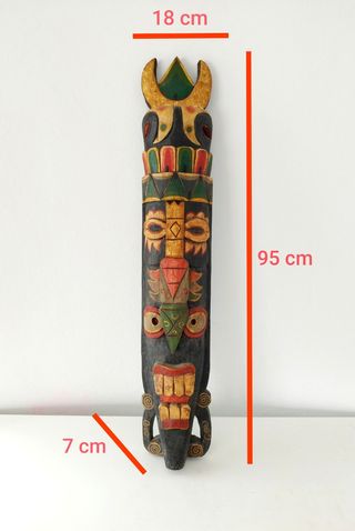 Máscara original de Bali: Artesanía tribal