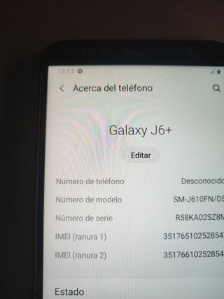 Samsung Galaxy J6+ Nero