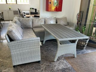 Conjunto jardín gris + Mesa alta ENVIO GRATIS