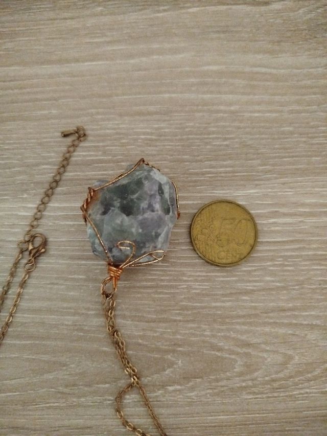 Colgante Fluorita Verde-Morada