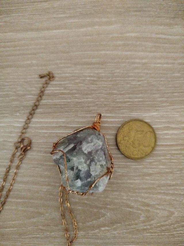 Colgante Fluorita Verde-Morada