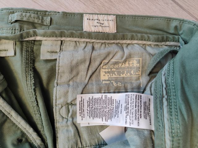 Pantaloni Selected Homme Verde Tg. 46