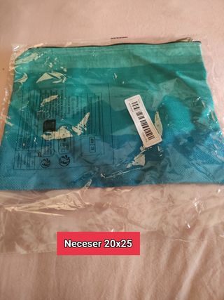 Neceser turquesa 20x25 cm - NUEVO
