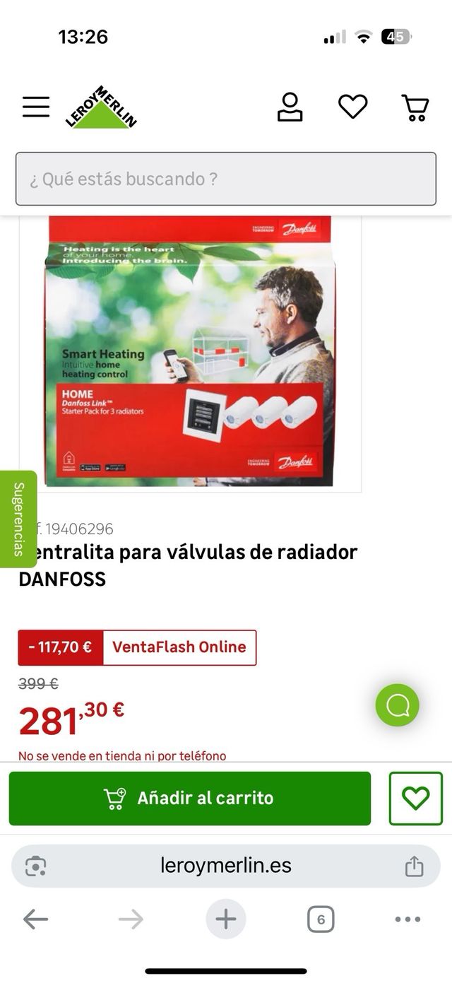 centralita de calefacción con tres cabezas
