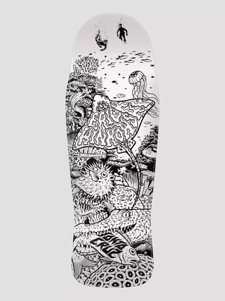 Skate Winkowski Aquatic coloreado artesanal +grip