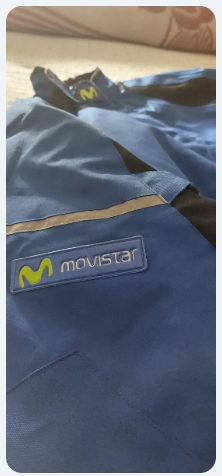 Chaqueta Moto Movistar c/forro Talla L