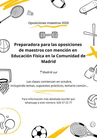 Preparadora oposición Educación Física