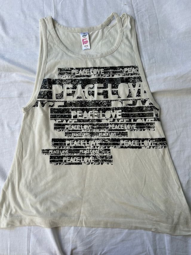 Canotta beige e nera Zumba