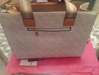 Bolso  beige y marron