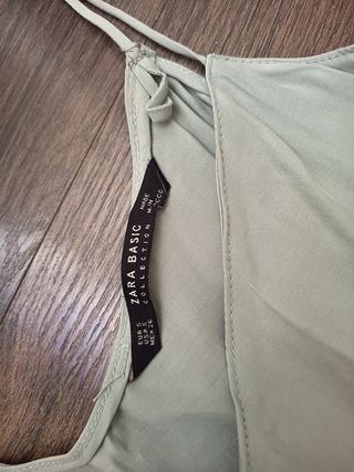 Camiseta Zara verde tirantes