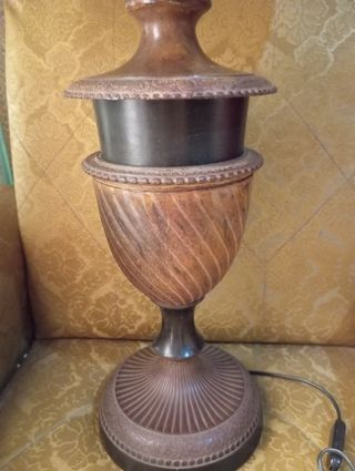 Lámpara mesa estilo vintage.